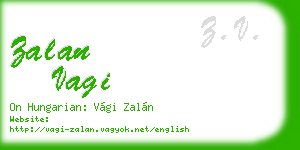 zalan vagi business card